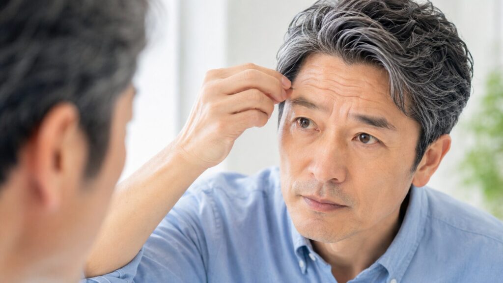 おじさんの長い眉毛は清潔感を削る